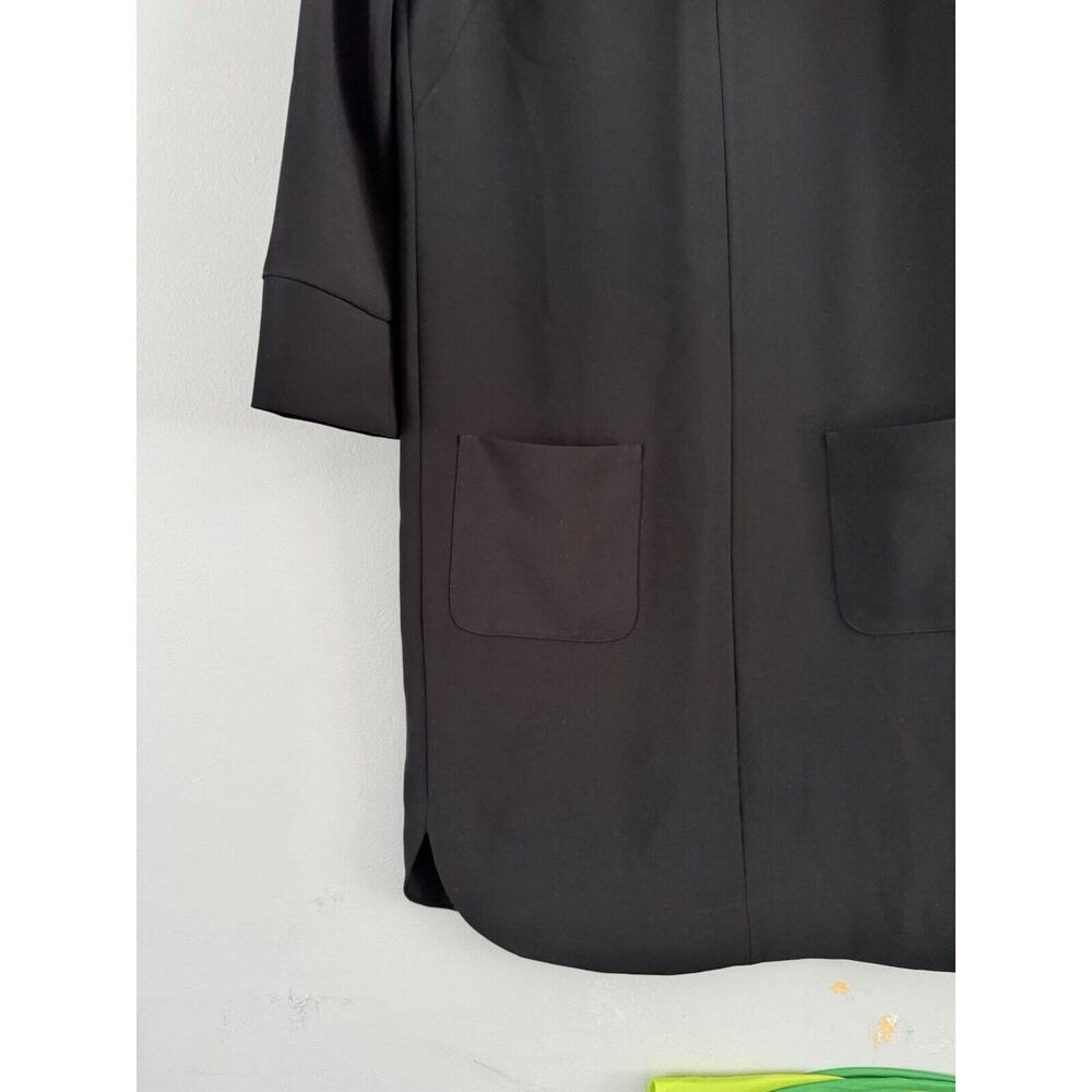 Luisa Cerano Black Long Sleeve Shift Dress Women’s Size 6 - Picture 6 of 9